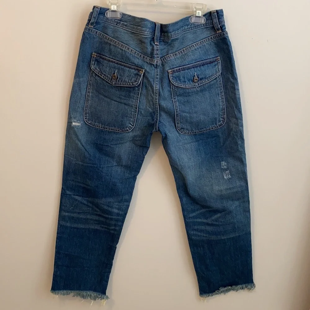 We The Free Regular Low Rise Button Fly Distressed Jeans